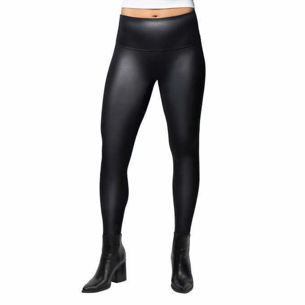 NWOT Jane and Bleecker Womens Faux Leather Leggings Black Size Medium $40 JJJ4